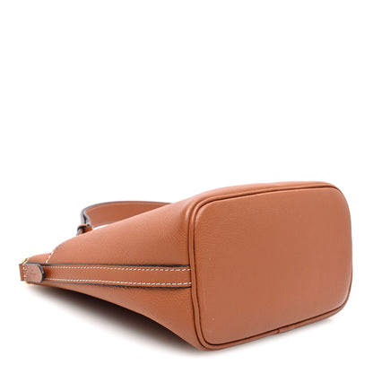Louis Vuitton Calfskin Lock and Walk Bucket Cognac 4 of 9