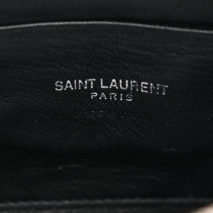 Saint Laurent Grain De Poudre Matelasse Monogram Mini Lou Camera Bag Black 6 of 13