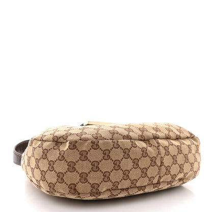 Gucci Monogram Medium New Ladies Web Hobo Dark Brown 4 of 12