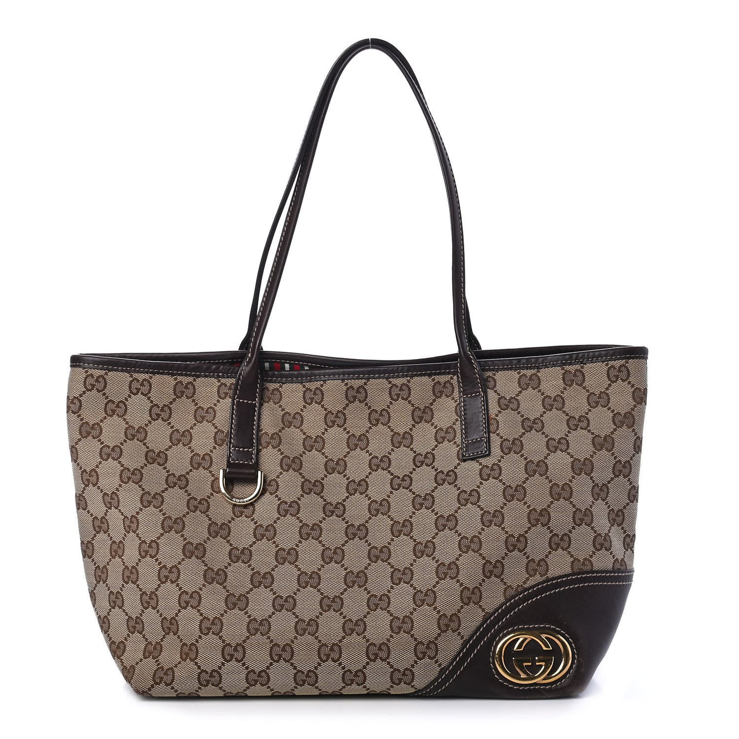 Monogram Medium New Britt Tote Brown
