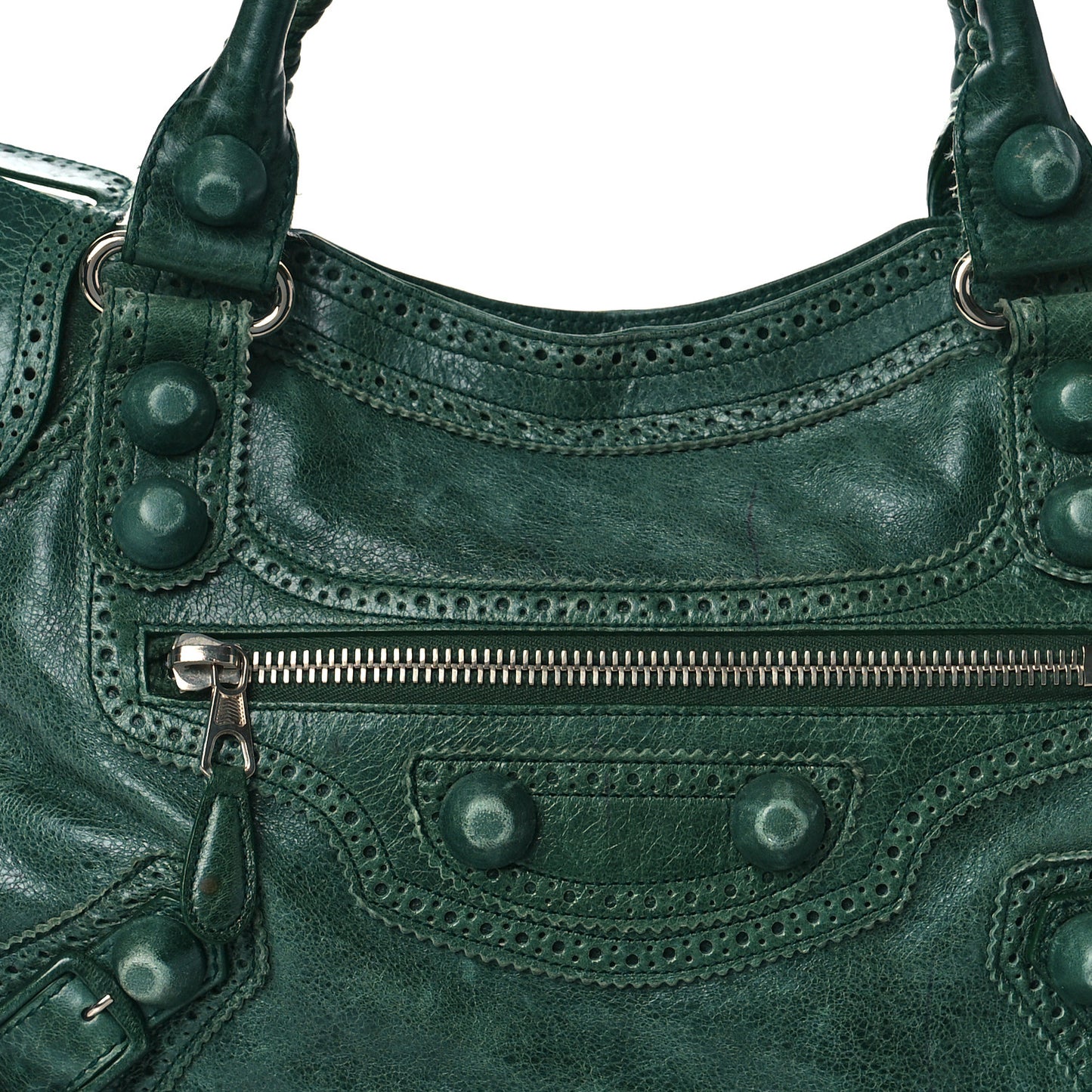 Agneau Giant Brogues Hardware City Evergreen