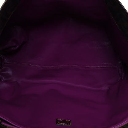 Fendi Zucca Spalmati Matrioska Large Roll Tote Tobacco Black 4 of 17