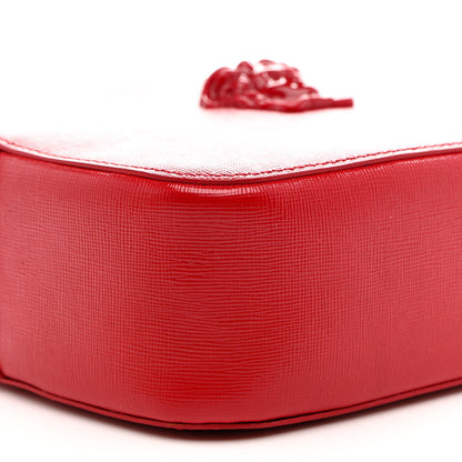 Versace Grained Calfskin Medusa Camera Bag Red 9 of 10
