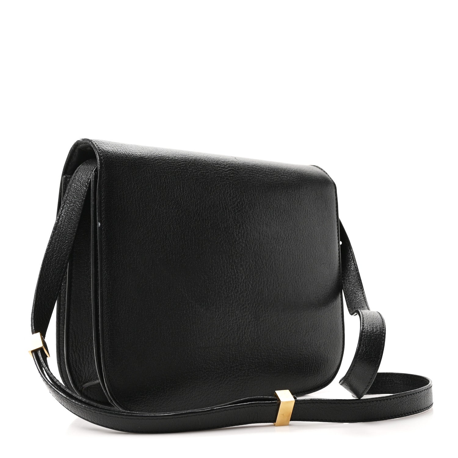 Celine Goatskin Medium Classic Box Flap Bag Black 3 of 10