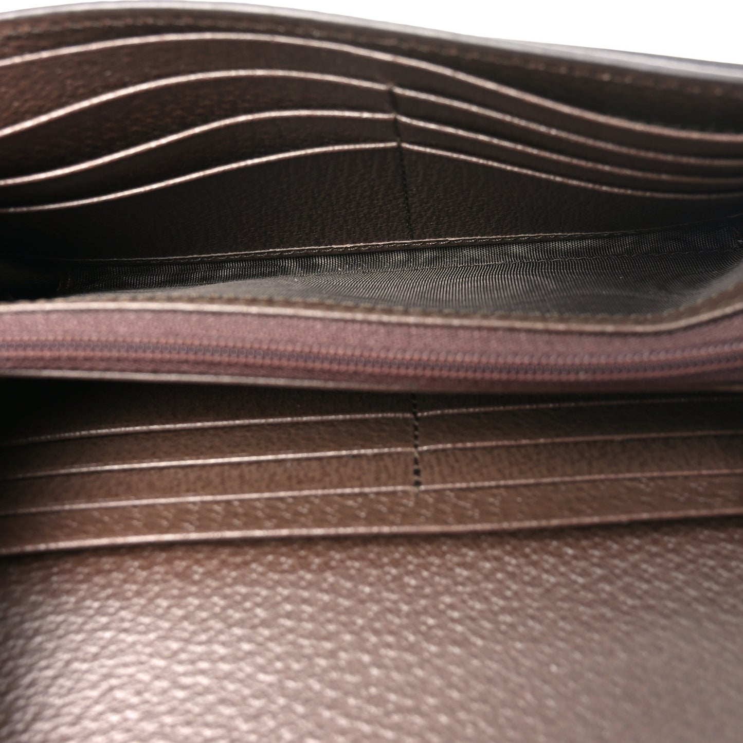 GG Supreme Monogram Web Ophidia Continental Wallet Brown