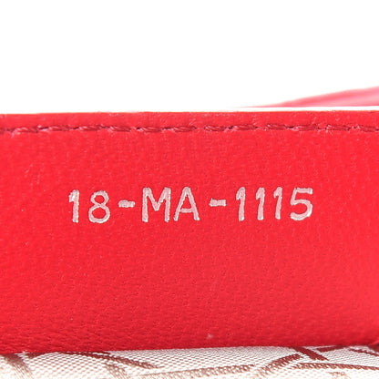 Christian Dior Lambskin Cannage Medium Lady Dior Red 6 of 8
