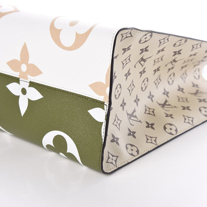 Louis Vuitton Monogram Giant Onthego GM Kaki Beige 7 of 11