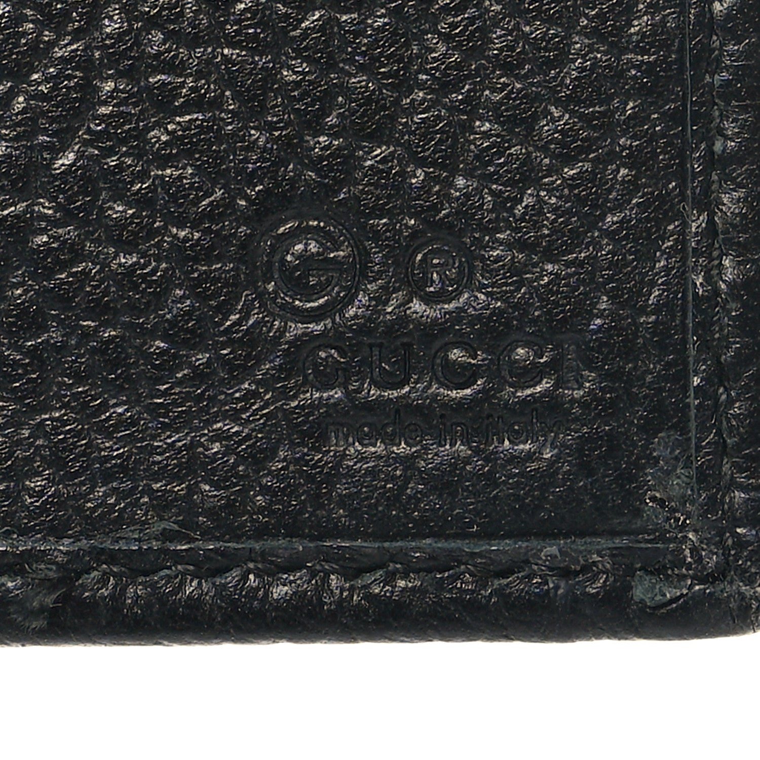 Gucci Nylon Monogram Bi-Fold Wallet Black 6 of 8