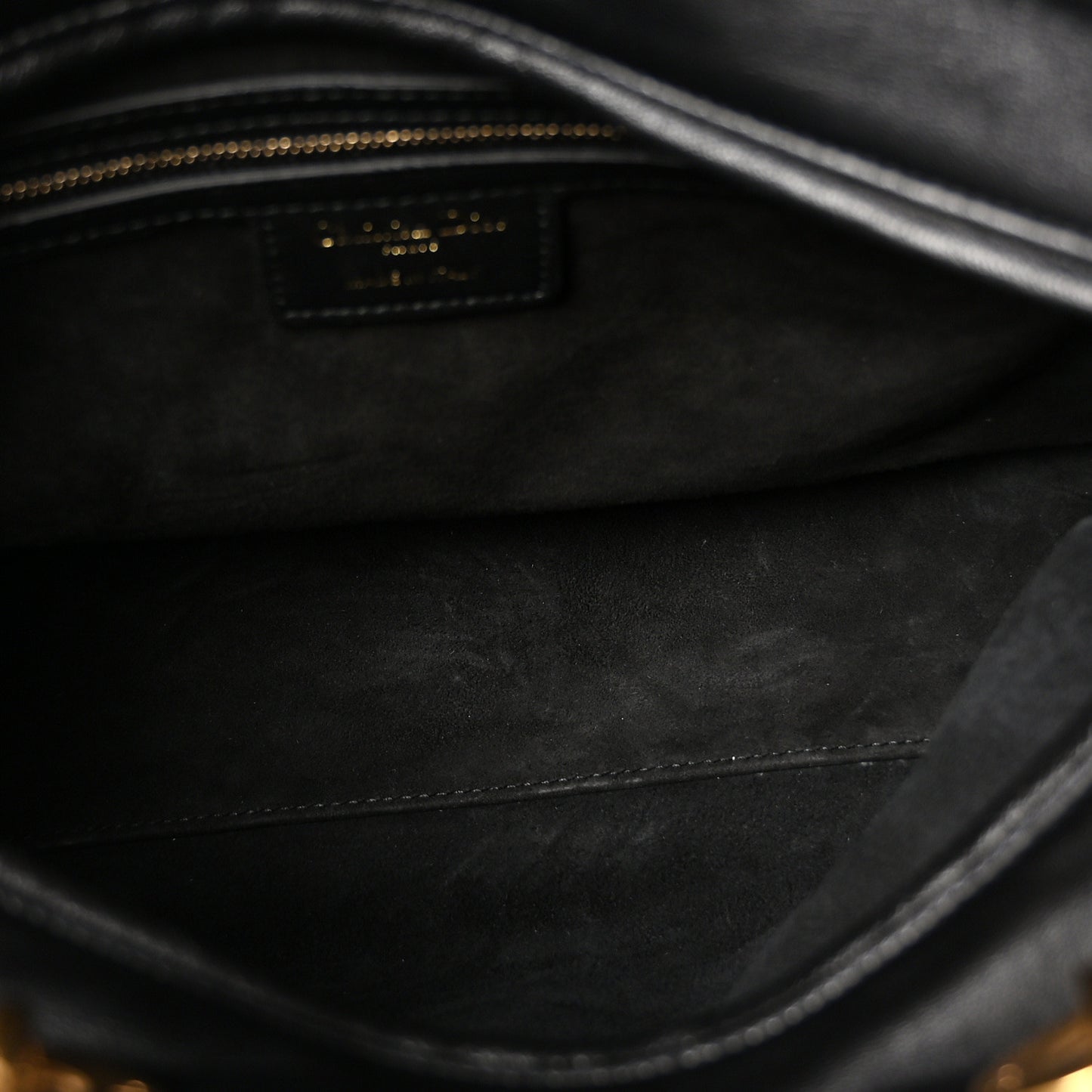 Calfskin Cannage Studded Large Supple Lady Dior  Black