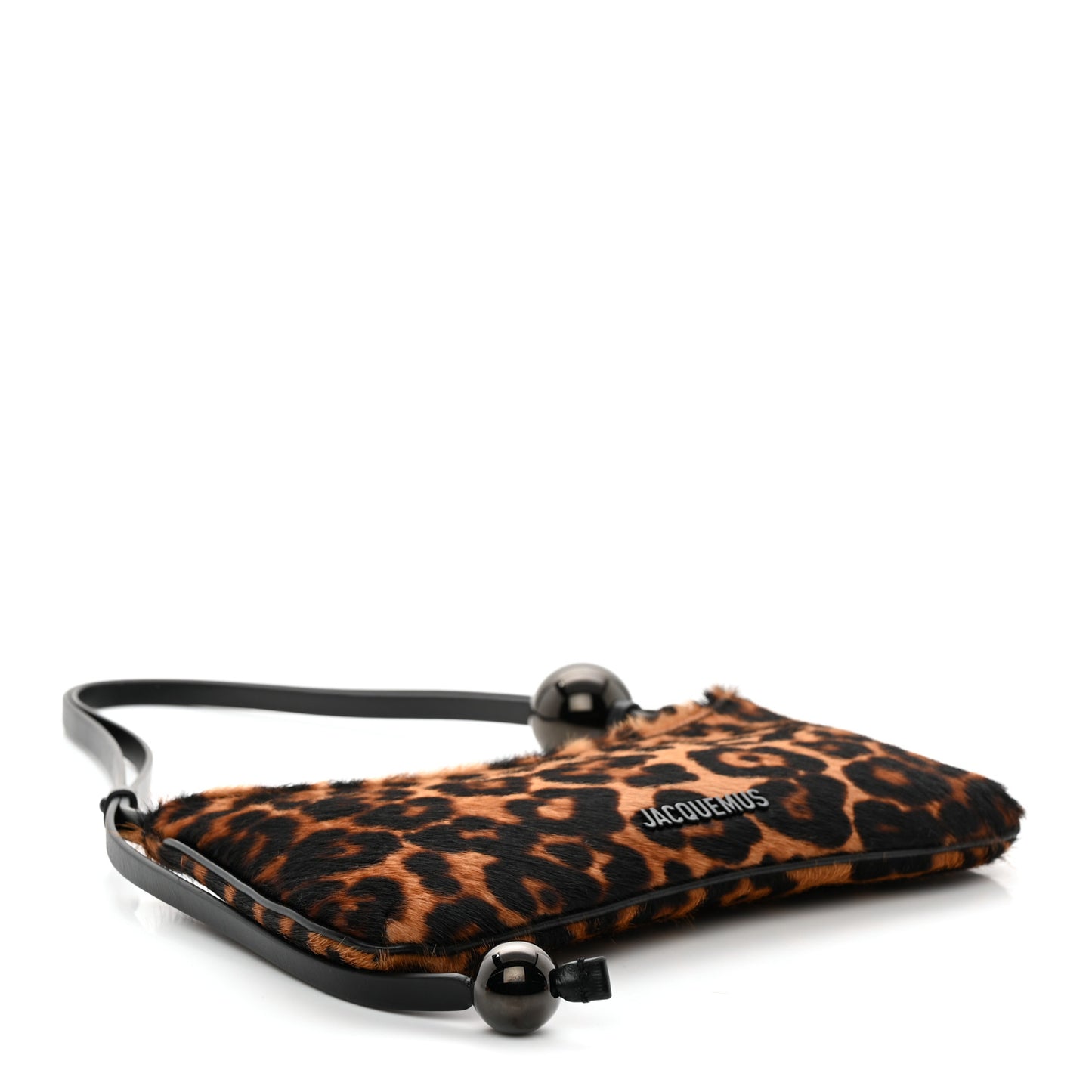 Calf Hair Leopard Print Le Bisou Perle Brown