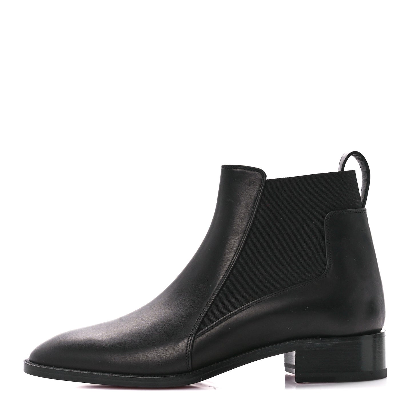 Calfskin Ingrassato Womens Marmada Flat Chelsea Boots 36.5 Black
