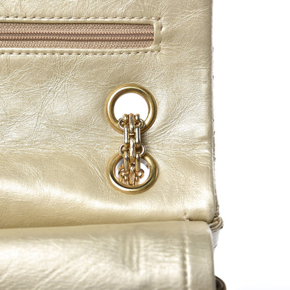 Chanel Metallic Aged Calfskin Quilted 2.55 Reissue 225 Flap Gold 11 of 14