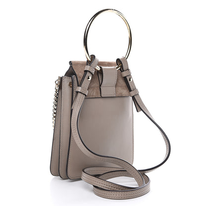 Chloe Suede Calfskin Mini Faye Bracelet Bag Motty Grey 2 of 10
