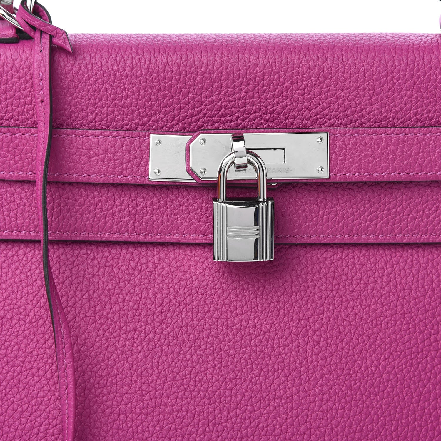 Hermes Togo Kelly Retourne 28 Rose Pourpre 12 of 13