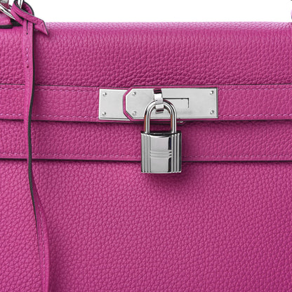 Hermes Togo Kelly Retourne 28 Rose Pourpre 12 of 13