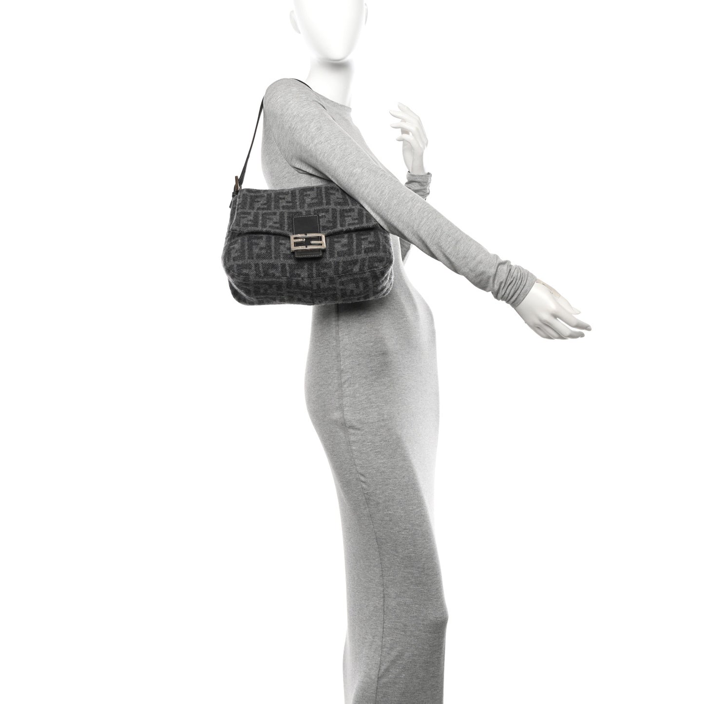 Wool Zucca Mama Baguette Grey