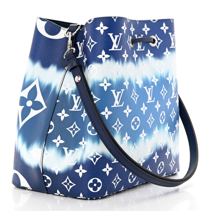 Louis Vuitton Monogram Escale Neonoe MM Blue 3 of 11