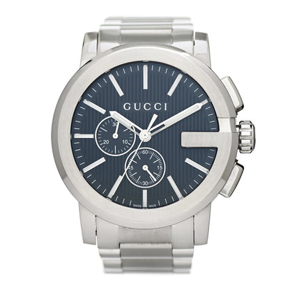 Gucci Stainless Steel 44mm G-Chrono Quartz Watch Black 1 of 5