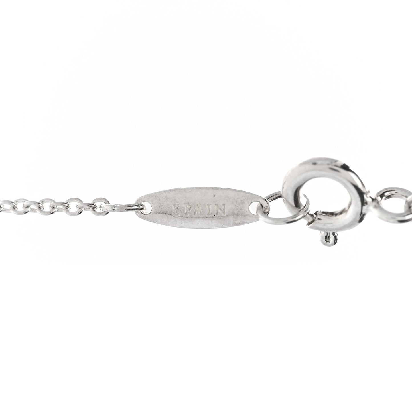 Sterling Silver Diamond .09ctw Elsa Peretti Diamonds by the Yard Three Station Necklace