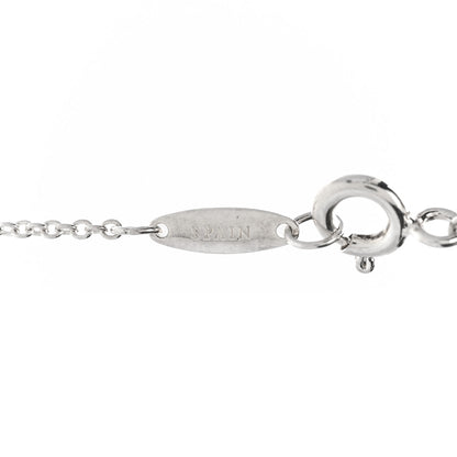 Tiffany Sterling Silver Diamond .09ctw Elsa Peretti Diamonds by the Yard Three Station Necklace 5 of 7