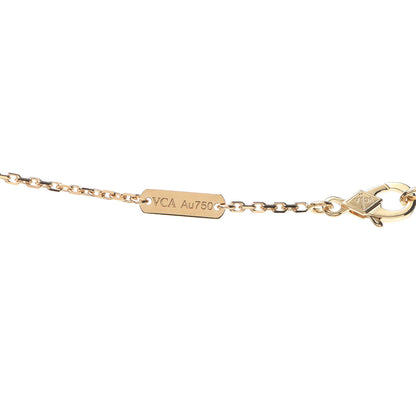 Van Cleef & Arpels 18K Yellow Gold Carnelian Vintage Alhambra Pendant Necklace 5 of 8