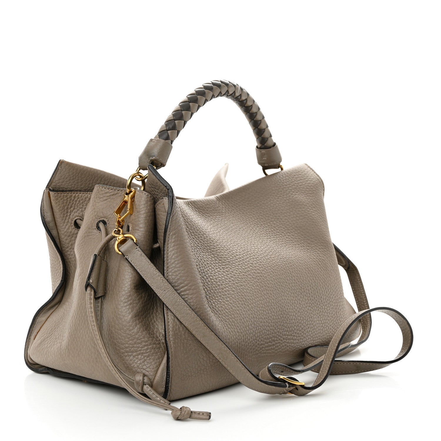 Mulberry Heavy Grain Small Iris Tote Grey Dark Clay 3 of 17