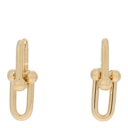 Tiffany 18K Yellow Gold Large HardWear Link Earrings 1 of 4