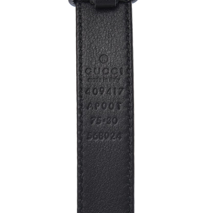 Gucci Calfskin Double G 20mm Belt 75 30 Black 4 of 7