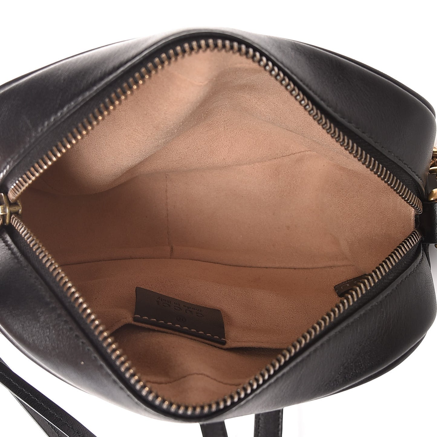 Calfskin Matelasse Mini GG Marmont Chain Shoulder Bag Black