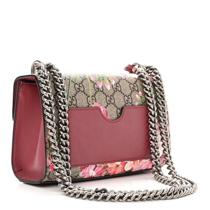 Gucci GG Supreme Monogram Blooms Small Padlock Shoulder Bag Beige Multicolor Dry Rose 3 of 11