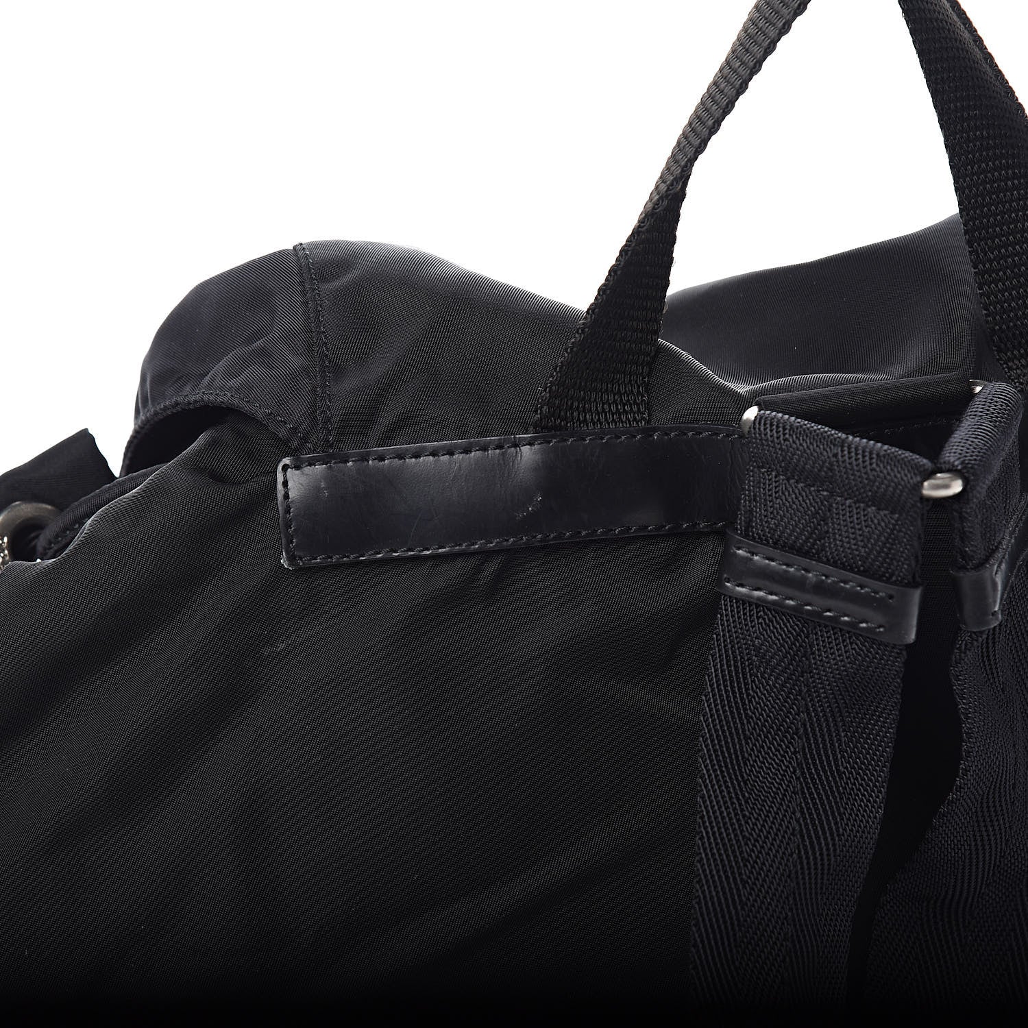Prada Nylon Vela Medium Backpack Black 10 of 12