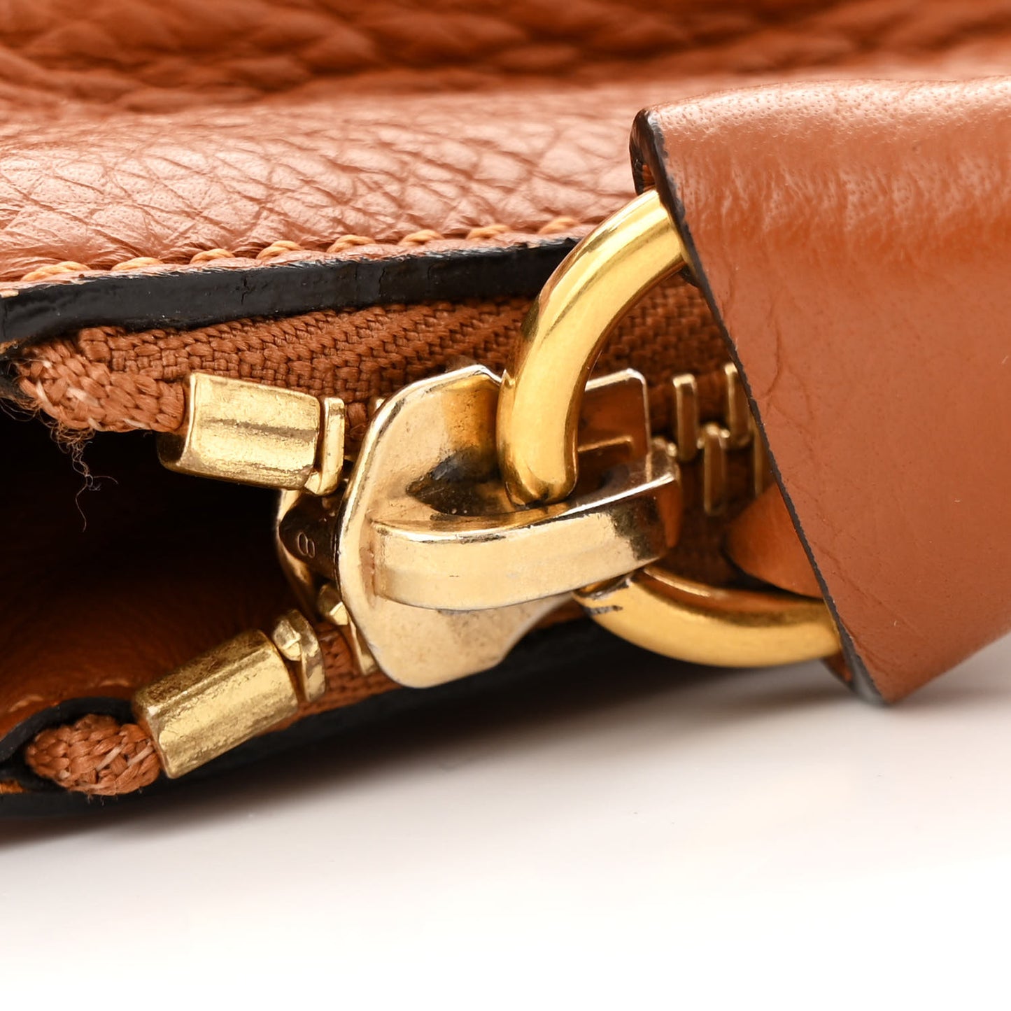 Calfskin Medium Marcie Satchel Tan