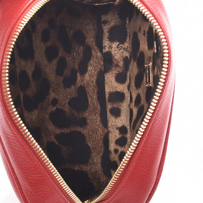Dolce & Gabbana Calfskin Pom Pom Glam Crossbody Scarlet 5 of 6