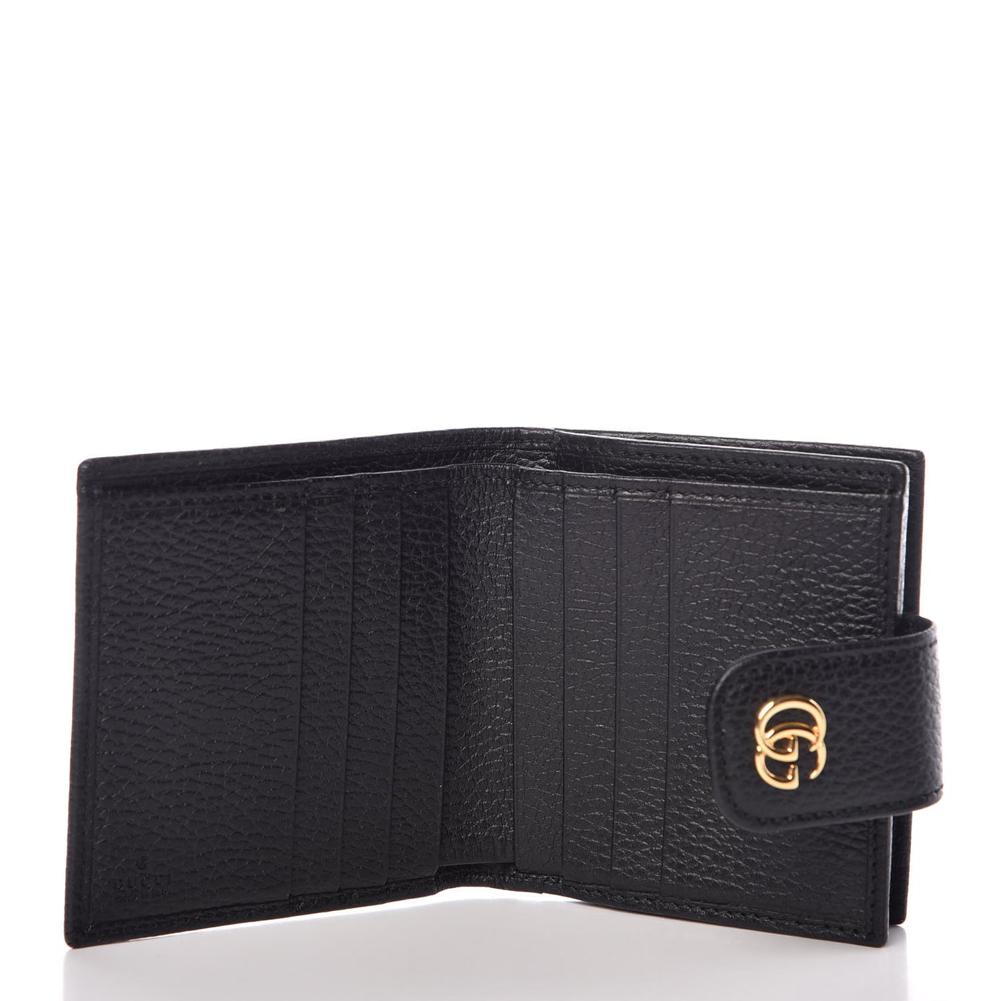 Dollar Calfskin GG Marmont French Wallet Black