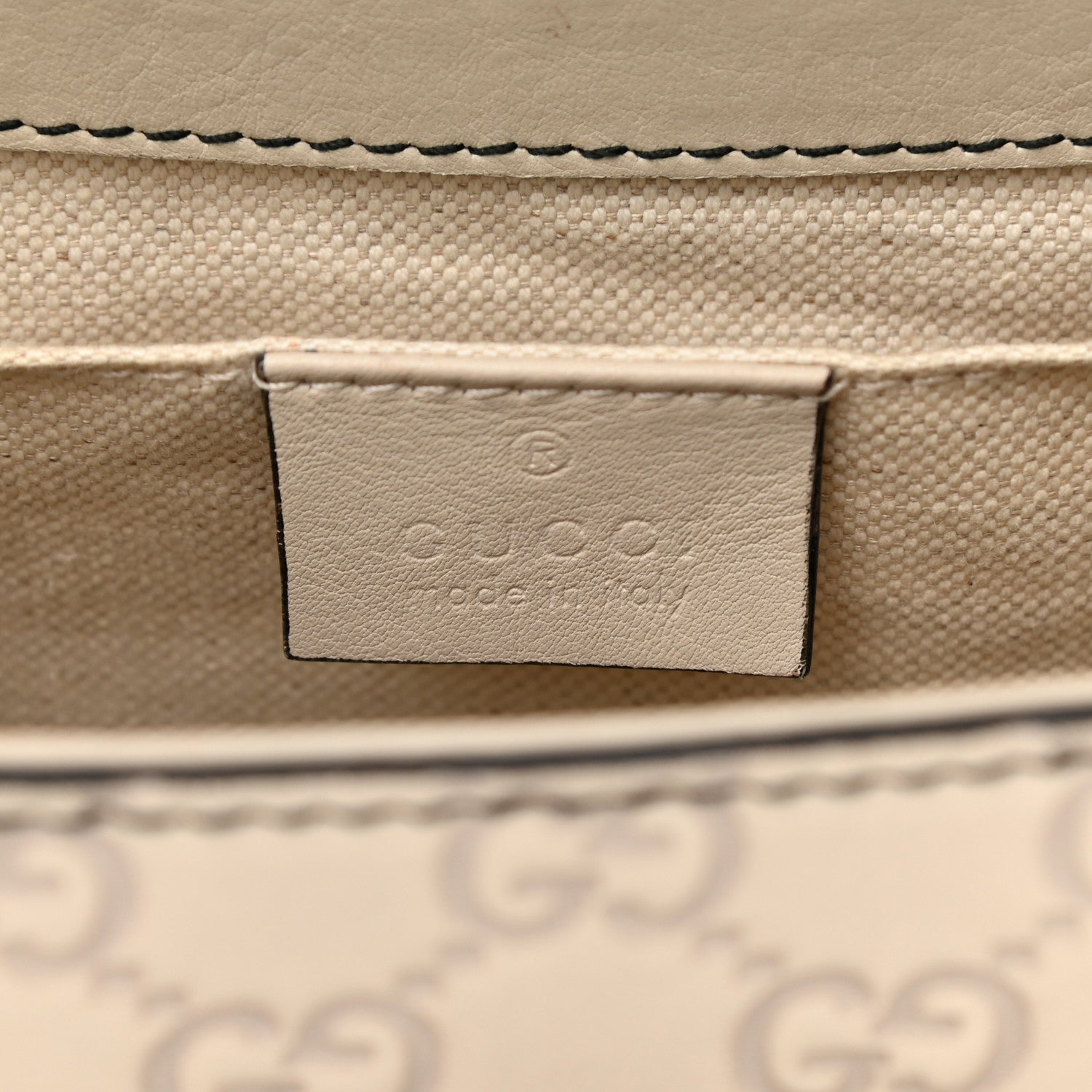 Gucci Guccissima Signature Medium Emily Chain Shoulder Bag Mystic White 6 of 12