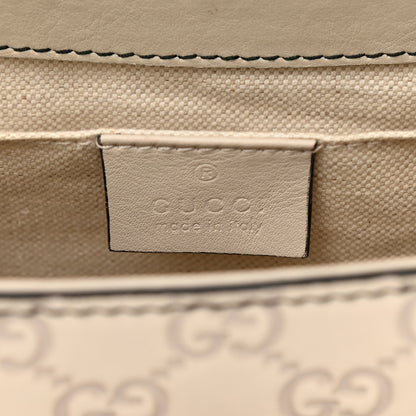 Gucci Guccissima Signature Medium Emily Chain Shoulder Bag Mystic White 6 of 12