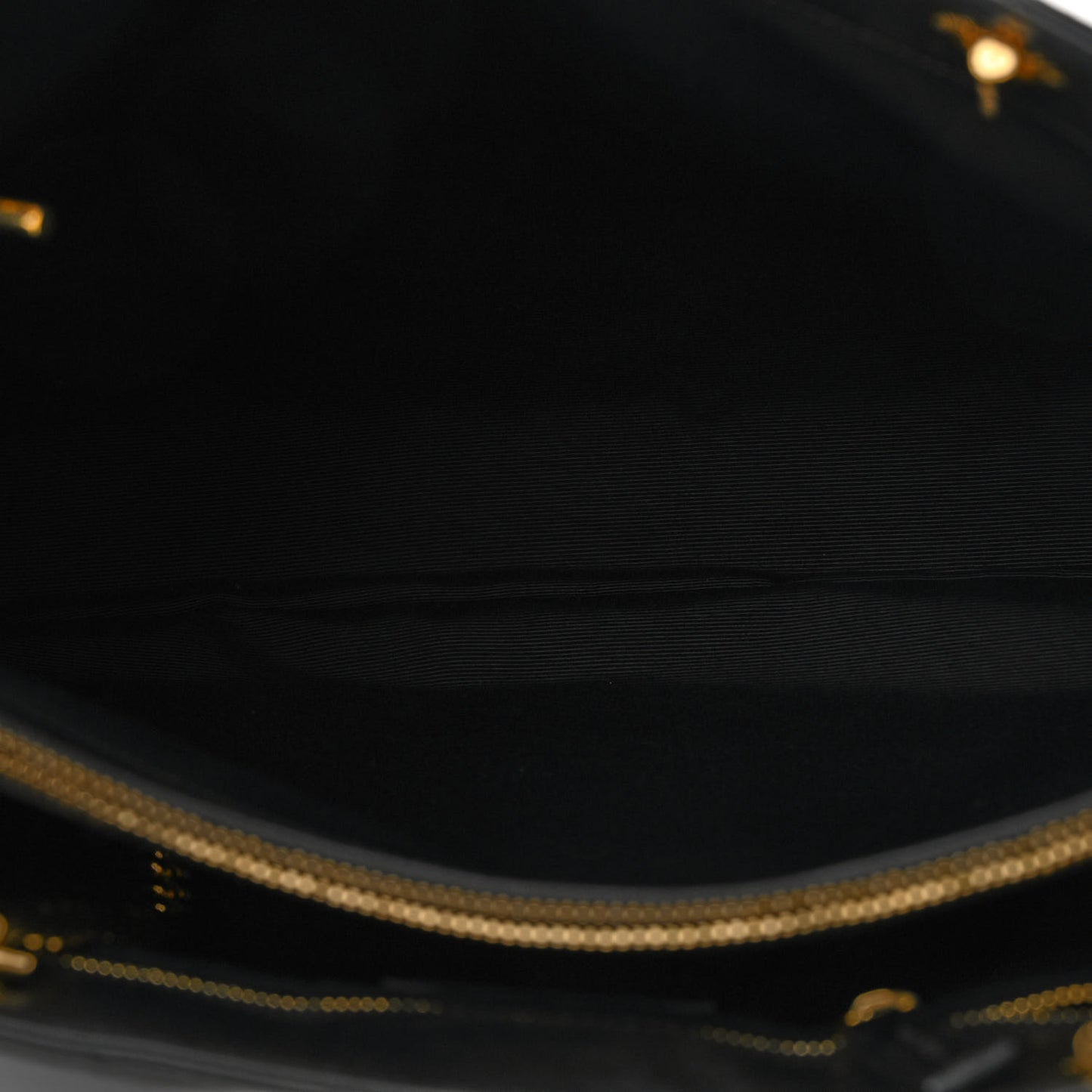 Lambskin Matelasse Chevron Monogram Shopping Bag Black