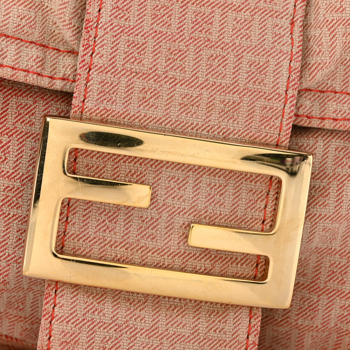 Fendi Denim Mama Baguette Pink 11 of 11