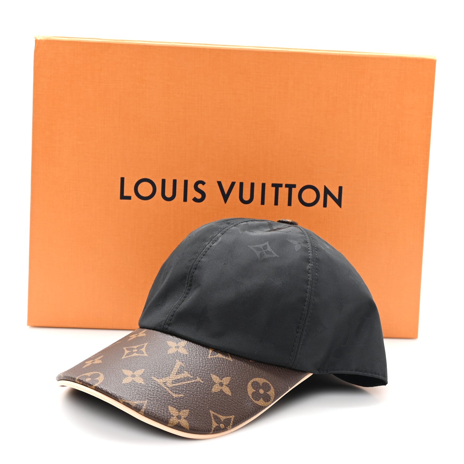 Louis Vuitton Polyester Silk Monogram LV Get Ready Cap L Black 9 of 9