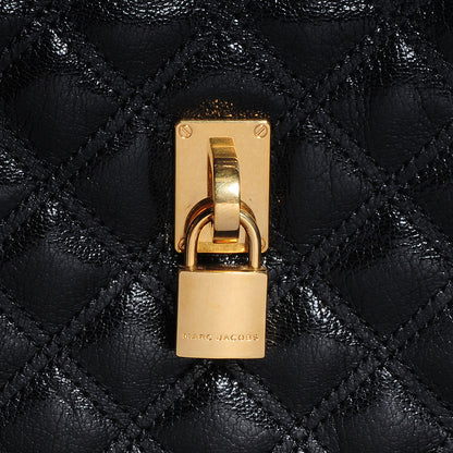 Marc Jacobs Lacquered Goatskin Quilting Class Satchel Black 5 of 10