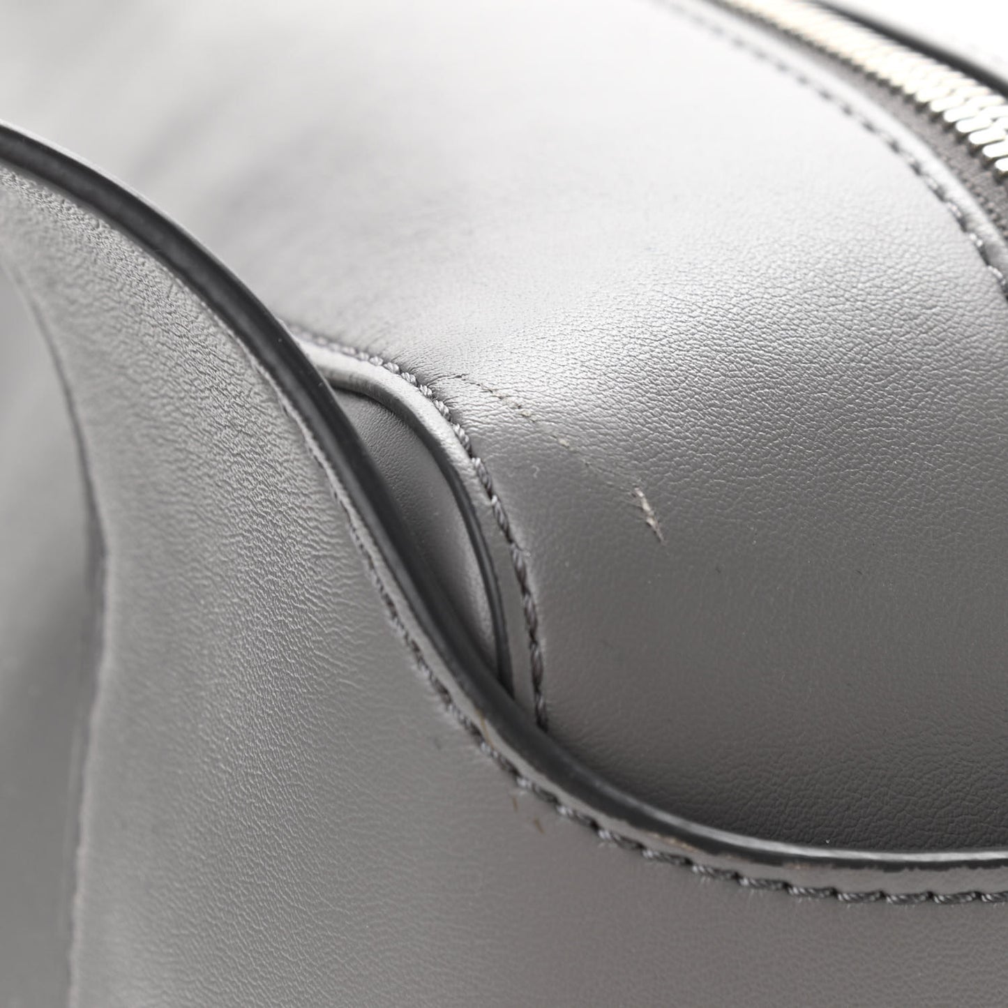 Eco Alter Nappa Perforated Shoulder Bag Grey