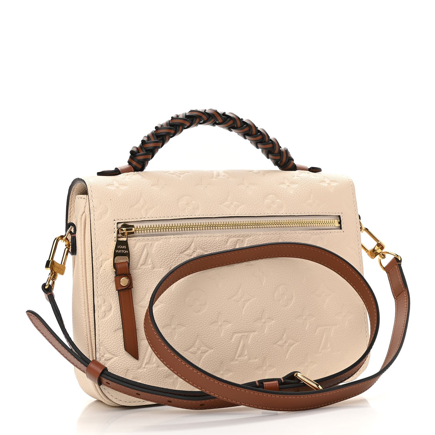 Louis Vuitton Empreinte Braided Pochette Metis Creme Beige Caramel 3 of 10