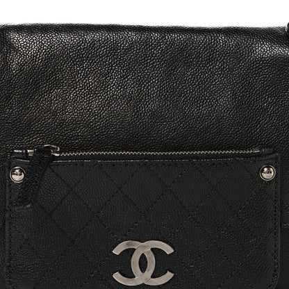 Chanel Glazed Caviar Small Pocket In The City Shoulder Bag Black 7 of 10