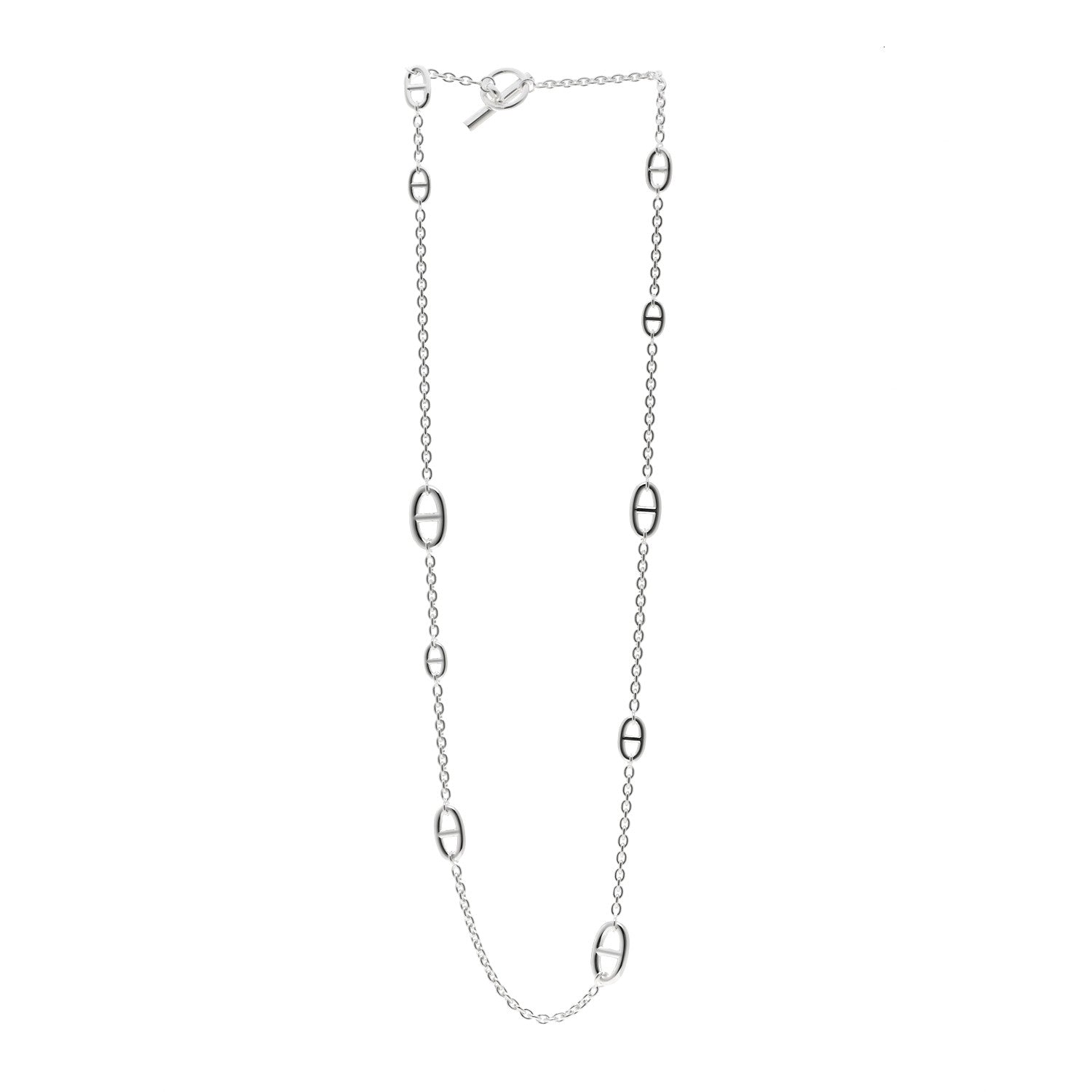 Hermes Sterling Silver Farandole Necklace 80 3 of 5