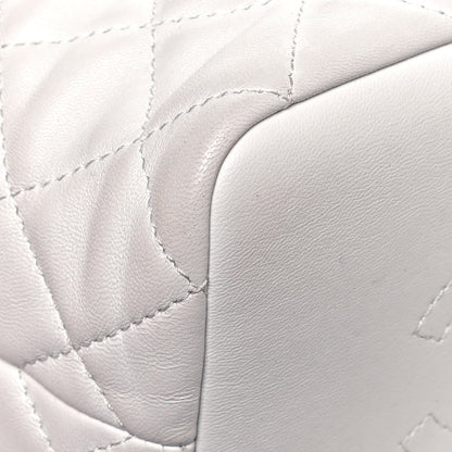 Chanel Lambskin Quilted Small Perfect Meeting Hobo White 9 of 17