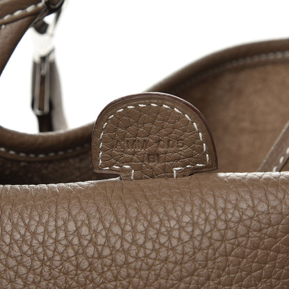 Hermes Taurillon Clemence Evelyne III PM Etoupe 7 of 9