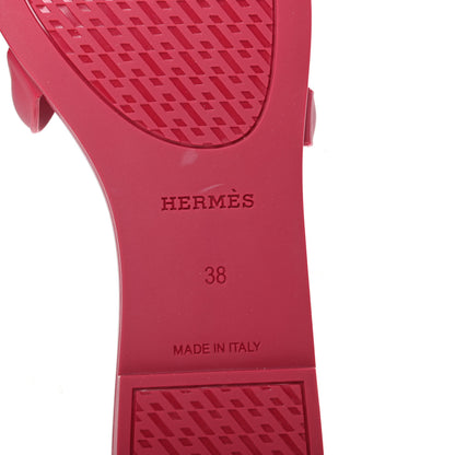 Hermes Rubber Aloha Sandals 38 Rose Baie 7 of 8