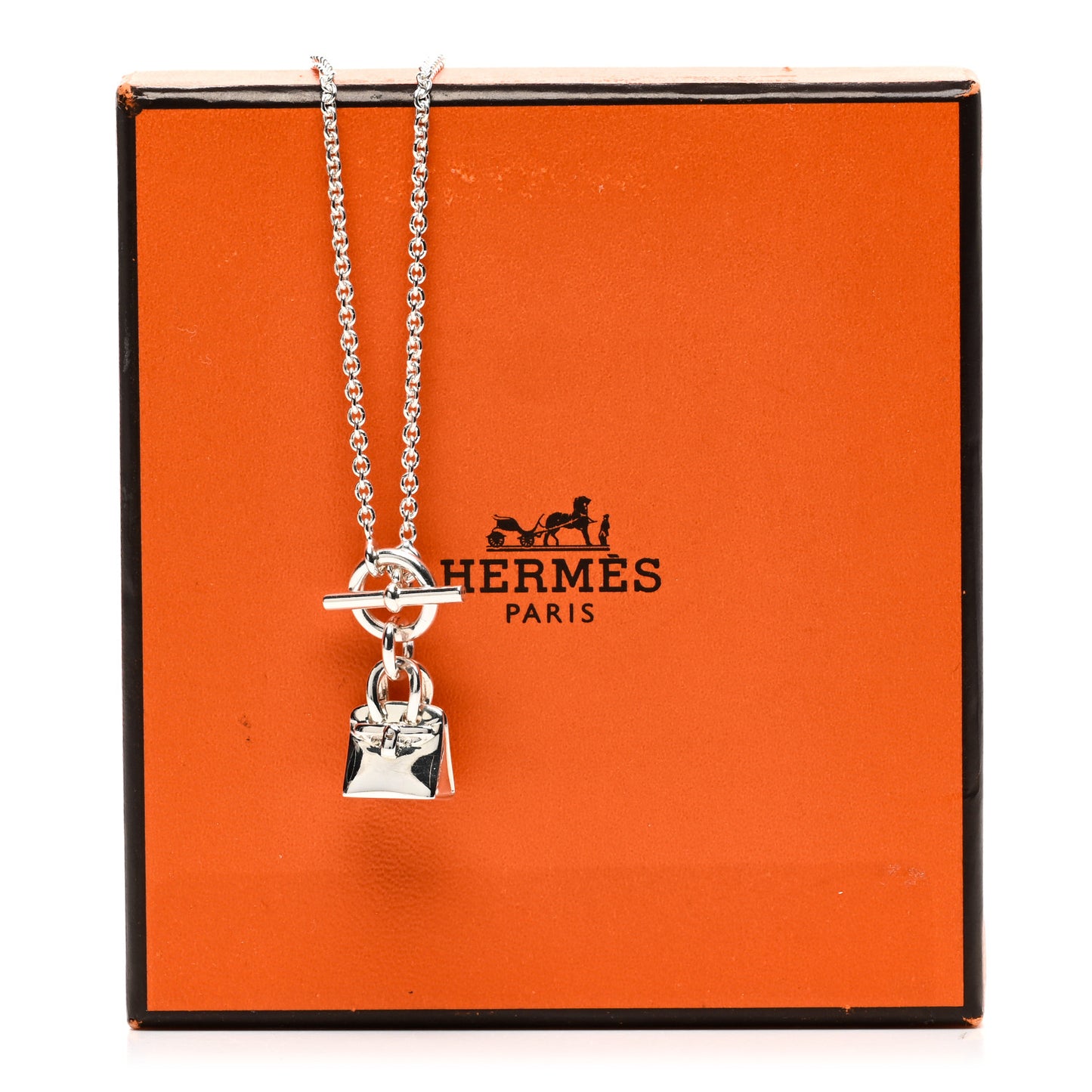 Sterling Silver Birkin Amulette Pendant Necklace
