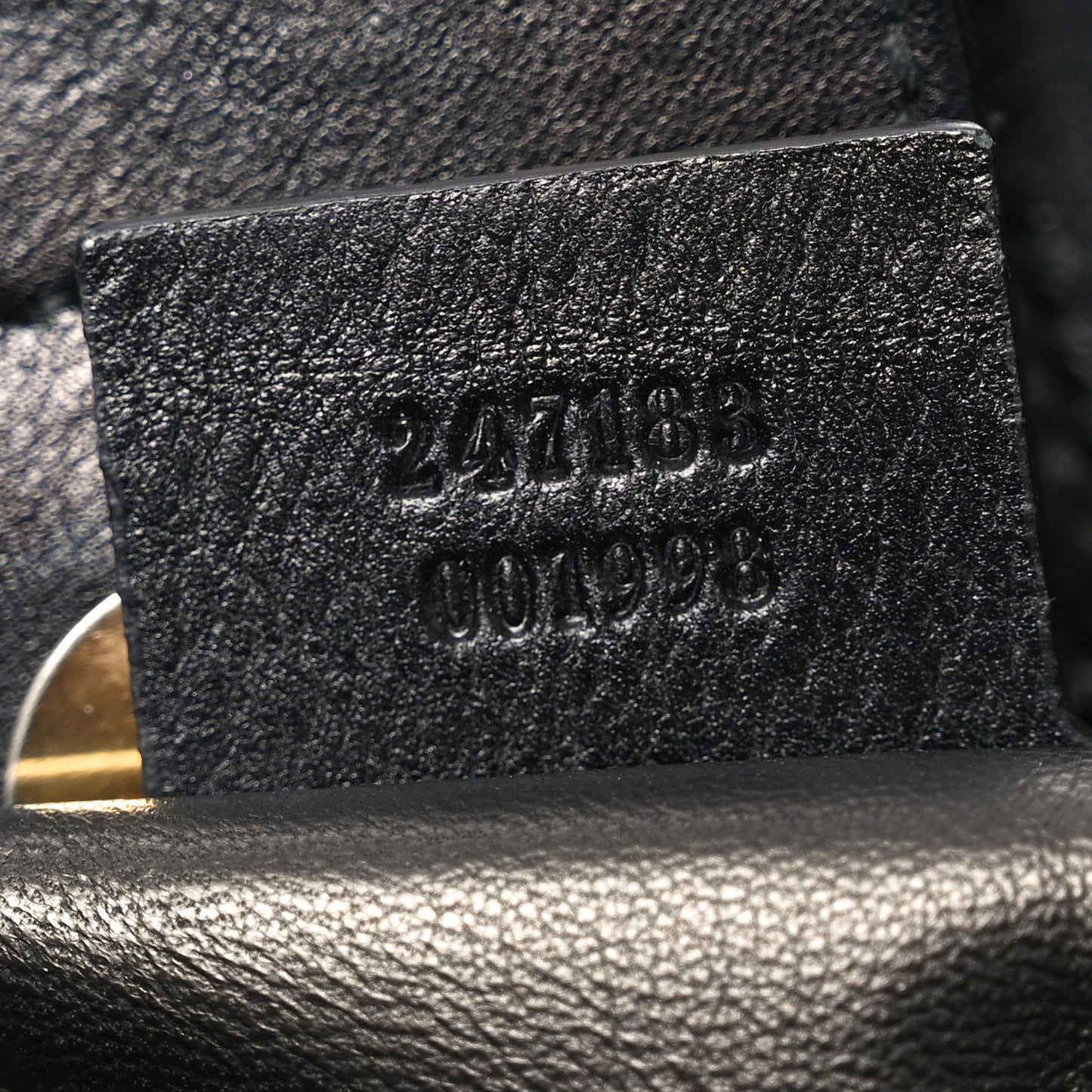 Snakeskin Medium GG Running Tote Black
