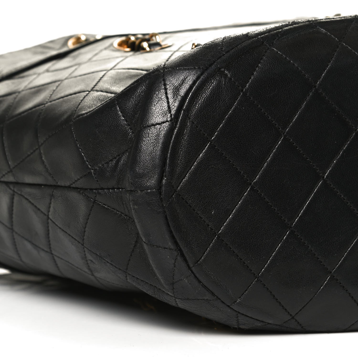 Chanel Lambskin Quilted Shopper Tote Black 5 of 11